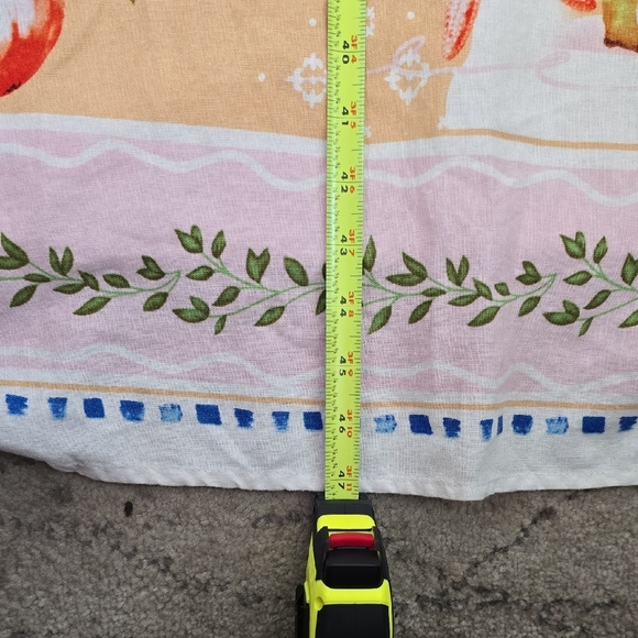 C&C California White Dress with Blue and Green Beach Patterns, XL, NWT - Picture 14 of 16